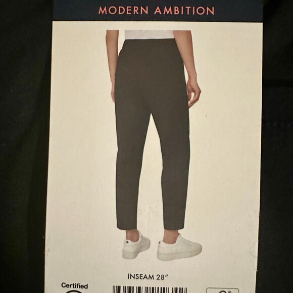 Modern Ambition Women's High Rise Travel Pant Size L Black Pull On Stretch (NEW) - Picture 12 of 14